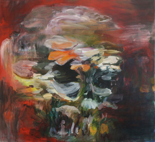 Skull Fungalland oil on canvas 110x120cm 2007